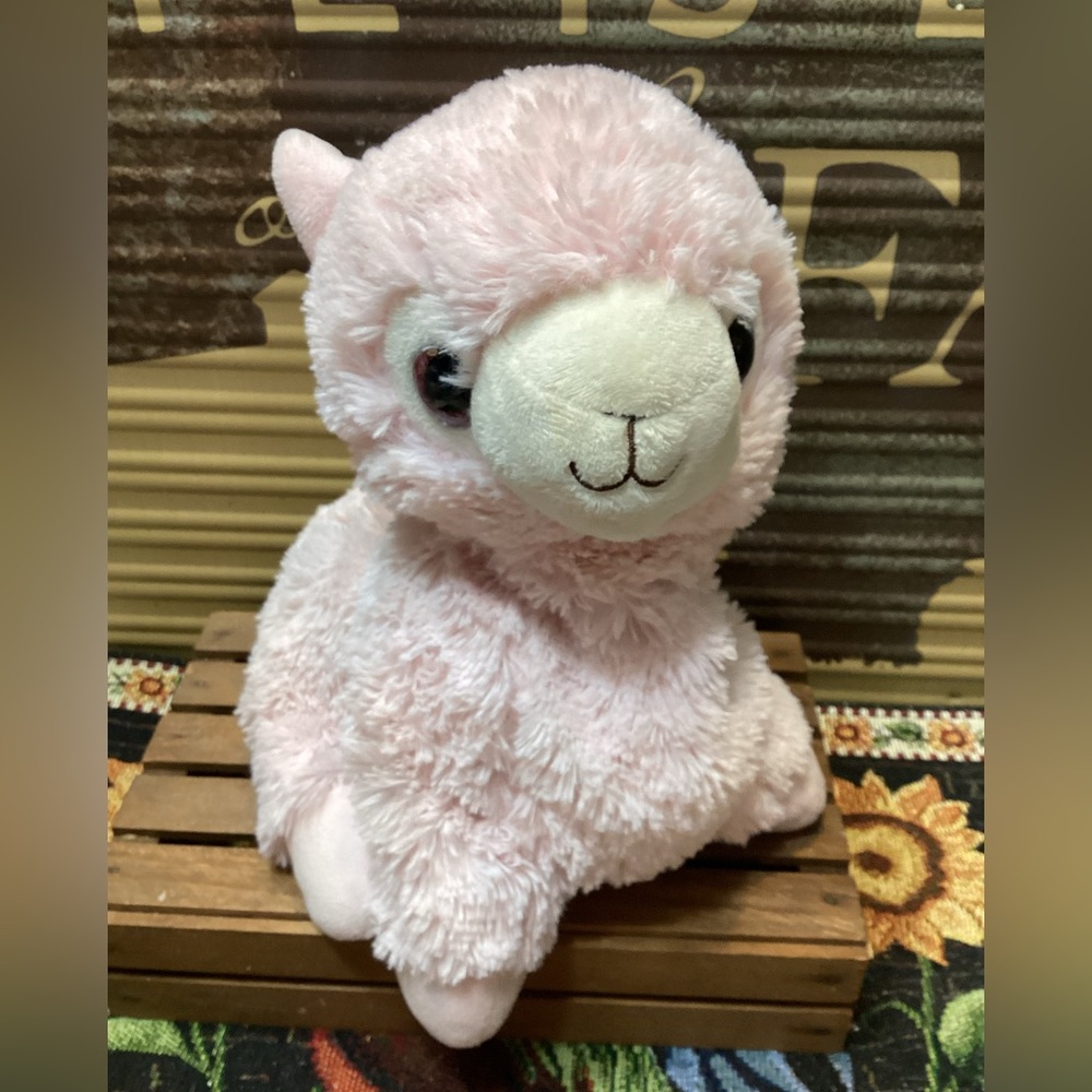 Warmies Pink Alpaca Plush Stuffed Heating / Cooling Aid Non Electrical